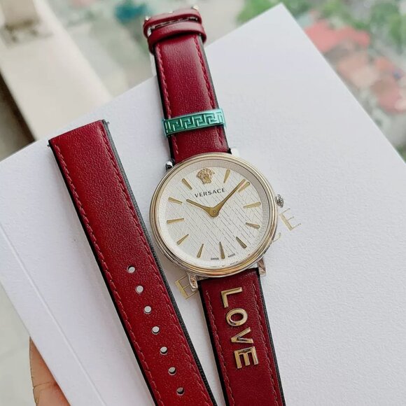Versace Red Strap 38mm Dial Ladies Watch main image 5